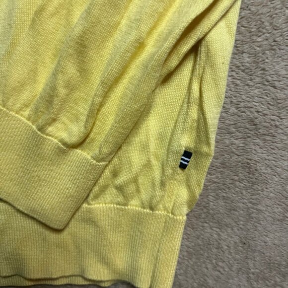 Nautica Luxury Performance XL Long Sleeve Knit Pullover Sweater Pale Yellow (Z) - Picture 7 of 7
